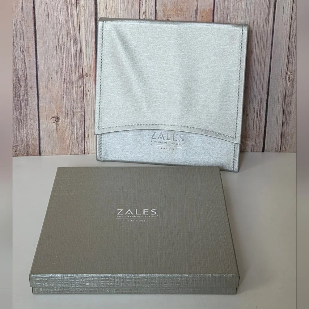 Zales Textured Silver Jewelry Box